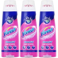 VANISH 3 Stück Fleckenentferner Textil Vorwäsche Powergel Gold – 200 ml