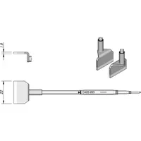 Jbc Lötspitze Serie C420, C420285/22,0 mm, für Dual-In-Line-IC