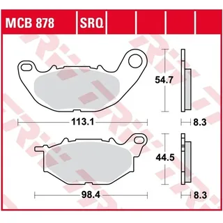 TRW Bremsbelagsatz, Scheibenbremse Organic Allround MCB878