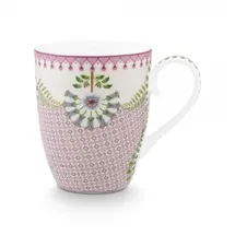 Pip Studio Lily&Lotus Henkelbecher 0,35 l Lila