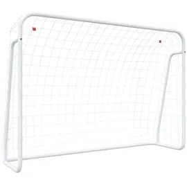 vidaXL Fußballtor Weiß 214 x 75 x 152 cm
