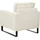 Beliani Sessel VIND Cord 72 x 71 x 70 cm Hellbeige mit Kissen