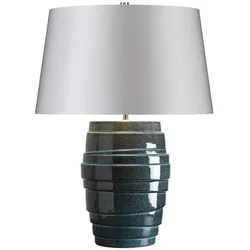 Tischlampe Neptune 1-flammig - Blaue Glasur