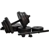 Verstellbares Hantelset - 20 kg schwarz 2x10kg