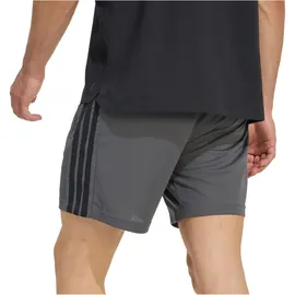 adidas Workout Essentials Base 3 Stripes Pique 7" Sport-Shorts Grey Five/Black S