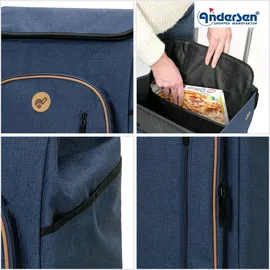 andersen shopper manufraktur Royal Shopper Folke blau 61 L