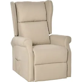 Homcom Aufstehsessel Leinen 72,5 x 94 x 109 cm creme