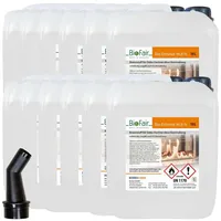 BioFair Bioethanol - Reiner Brennstoff - Bioethanol für Bioethanolkamin, Ethanol Tischkamin, Wandkamin Indoor - 12 x 10 Liter