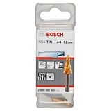 Bosch Professional HSS-TiN Stufenbohrer 4-12x50mm, 1er-Pack 2608587429