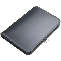 FolderSys Reißverschluss-Portfolio DIN B5 30 mm Grau 1 St.