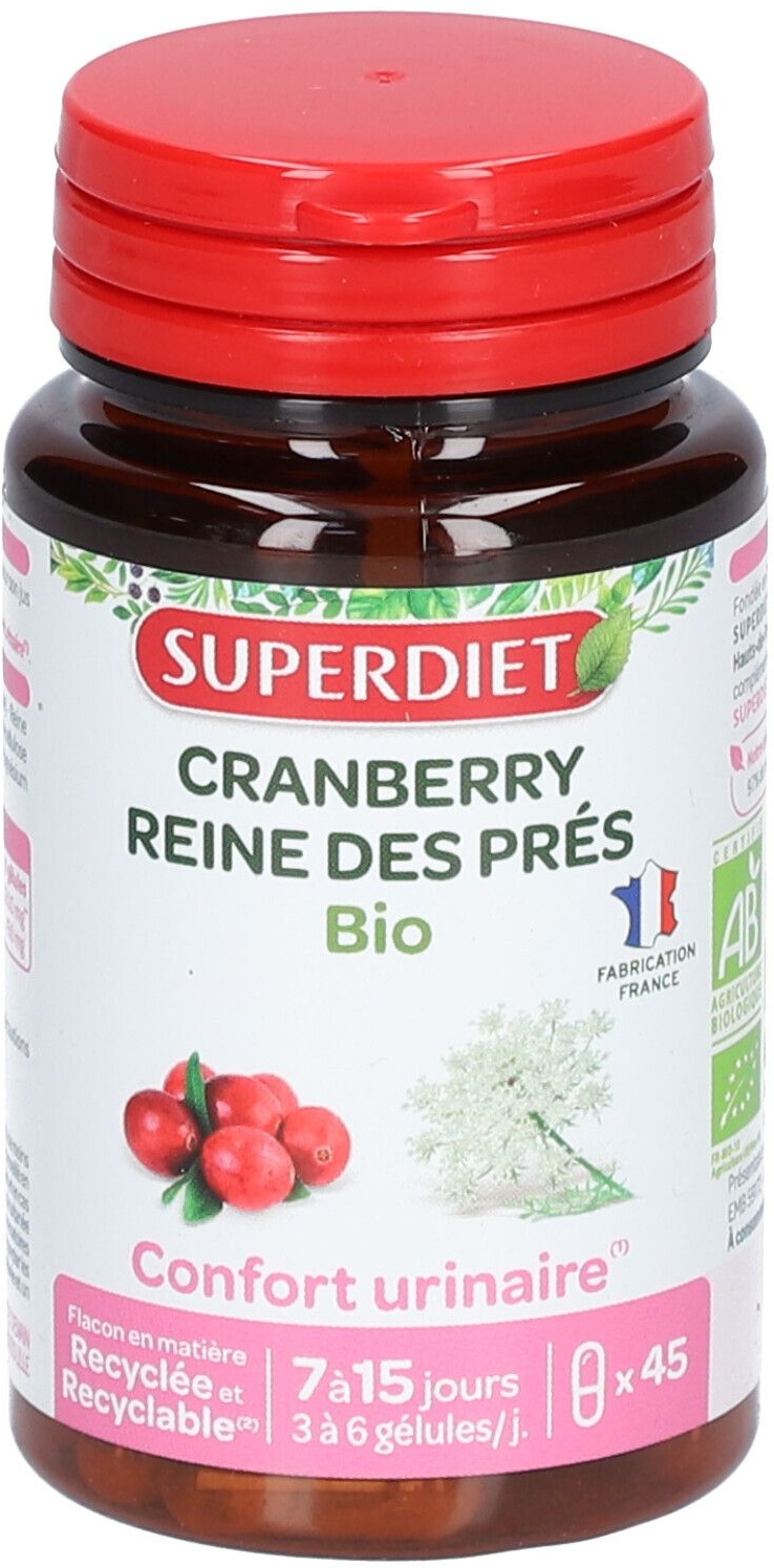 SUPER DIET Cranberry Reine des Prés Bio 45 pc(s) capsule(s)