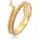 Elli Ring 925 Sterling Silber Schlange in Gold | Gr.: 54