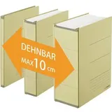 PLUS JAPAN Zero Max Ordner beige Karton 1-10 cm DIN A4