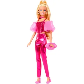 Barbie Anziehpuppe Deluxe Style im pinken Metallic Outfit