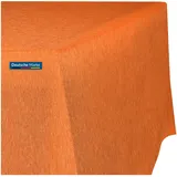 TEXMAXX Tischdecke abwaschbar eckig - 140 x 270 cm in Orange - Maßgefertigte Tischdecke Leinenoptik mit Lotuseffekt - Gartentischdecke wasserabweisend mit Fleckschutz