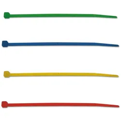100 Stk. Kabelbinder farbig Nylon Set Sortiment Industriequalität verschiedene Farben