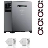 XORO SOLAR SPS 2155 Balkonkraftwerkspeicher – Update Oktober 2025, 2 kWh LiFePO4 Akku, Dual MPPT 2x800W Eingang, 800W Ausgang für den Innen- und Außenbereich IP65, Plug & Play Solarspeicher & 2x 16...