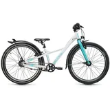 S'cool Jugendfahrrad XXlite SL 24 Zoll, Kinderfahrrad, leichtes Fahrrad, Freilauf, 7 Gang weiß