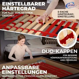 Coemo RUBY 7-Zonen verstellbar 90 x 200 cm