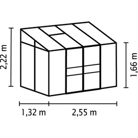 Vitavia Ida 3300 Alu smaragd grün HKP 4 mm 3,3 m2  inkl. Fundament