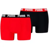 Puma MEN EVERYDAY BASIC BOXERS 2P in Black/Red - S
