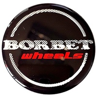 Original Borbet Wheels 56mm Nabendeckel Nabenkappe Schwarz Glanz Silber Rot Center Cap Deckel Felgendeckel