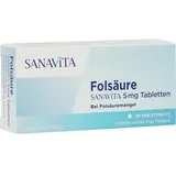 Sanavita Folsäure 5 mg Tabletten 20 St.
