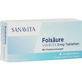Sanavita Folsäure 5 mg Tabletten 20 St.