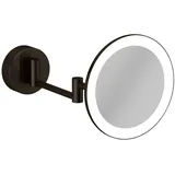 Kludi VELA R LED-Kosmetikspiegel 58995N2W Vergrößerung 3-fach, Wandmontage, brushed gunmetal