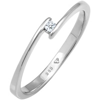 Elli DIAMONDS Edel Verlobung Diamant (0.03 ct.) 585 Weißgold Ringe Damen