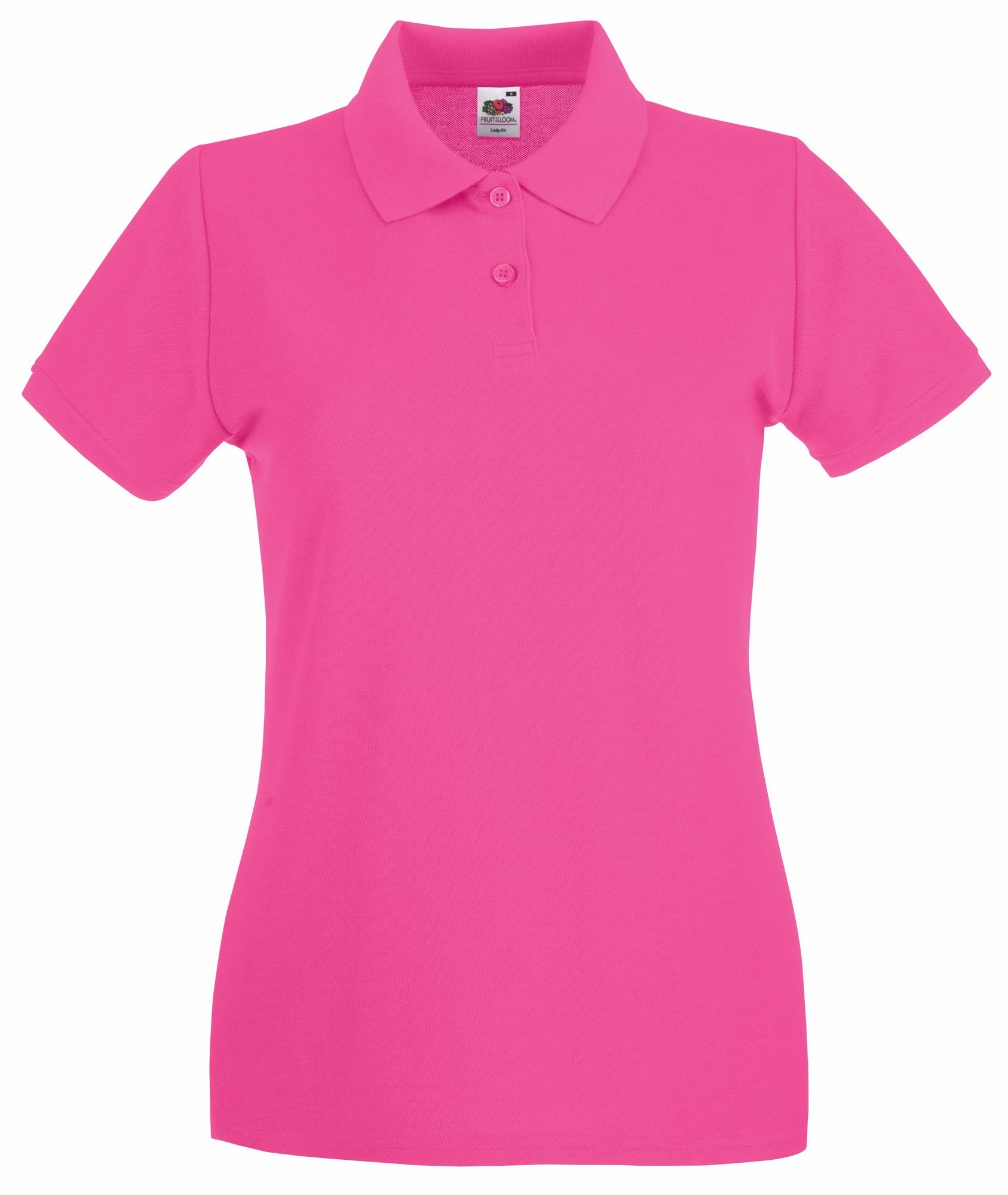 Lady-Fit Premium Pique Polo-Shirt Gr. Large, fuchsia - L