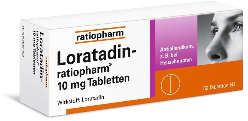 ratiopharm LORATADIN- 10 mg Tabletten Allergiemittel zum Einnehmen