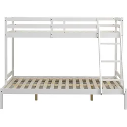 CLP Hochbett Lilly weiß/80x200 cm / 120x200 cm