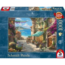 Schmidt Spiele Puzzle Café an der italienischen Riviera (Puzzle), 1000 Puzzleteile