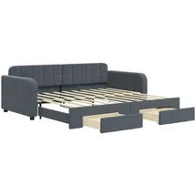 vidaXL Tagesbett 90 x 190 cm Dunkelgrau
