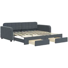 vidaXL Tagesbett 90 x 190 cm Dunkelgrau