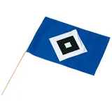 Hamburger SV Fahne HSV Stockfahne HSV Logo 45 x 30 blau
