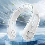 Wiederaufladbarer Nackenventilator Mit 5200 Mah Akku – 4 Geschwindigkeitsstufen – 16 Stunden Akkulaufzeit – Leiser Betrieb (45 Db) – 360°-kühlung