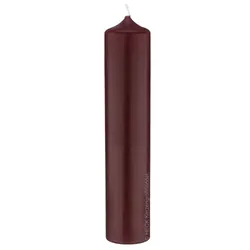 Kopschitz Kerzen Altarkerzen, Kaminkerzen Bordeaux 400 x Ø 80 mm, 2 Stück, Kerzen mit Dornbohrung in RAL Kerzengüte Qualität