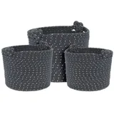 home&styling collection Dekokörbe in grau | Gr.: onesize