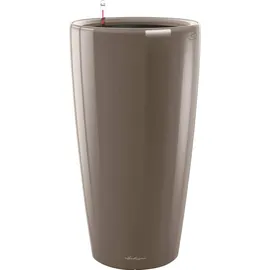 LECHUZA Rondo 32 Komplettset Ø 32 x 56 cm taupe hochglanz