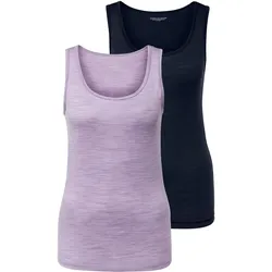 Tchibo - 2 Tanktops mit Merinowolle - Damen - Gr. S - dunkelblau