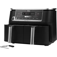 Ninja Foodi MAX Dual Zone AF451EU 9,5 l schwarz mit digitalem Bratenthermometer
