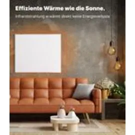 Viesta VIESTA® F450 Infrarot Wandheizung mit Thermostat – flaches Carbon Crystal Heizpaneel – elektrische Infrarotheizung zur Wandmontage – Badezimmer