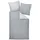 JANINE Davos 65170 Gestreift Grau 140 x 200 cm + 70 x 90 cm
