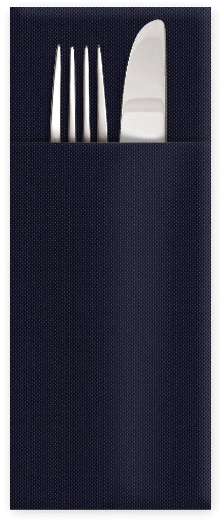 Servietten Bestecktaschen Premium 32 x 40 cm Airlaid schwarz, 50 Stk.