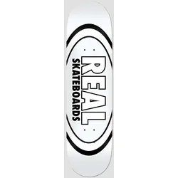 Real Team Classic Oval 8.38" Skateboard Deck white Gr. Uni