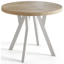 alpi möbel OVO Ø 100-200 cm braun/weiß