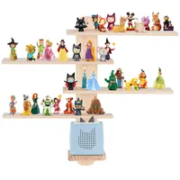 Todeco Tonie-Regal für Toniebox Hörfiguren, Magnetische Aufbewahrung für 50-60 Tonie, Perfekte Tonie Aufbewahrung im Kinderzimmer für Mädchen & Jungen, Vertikale Balken