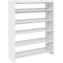 vidaXL Schuhregal 80 x 100 x 25 cm weiß